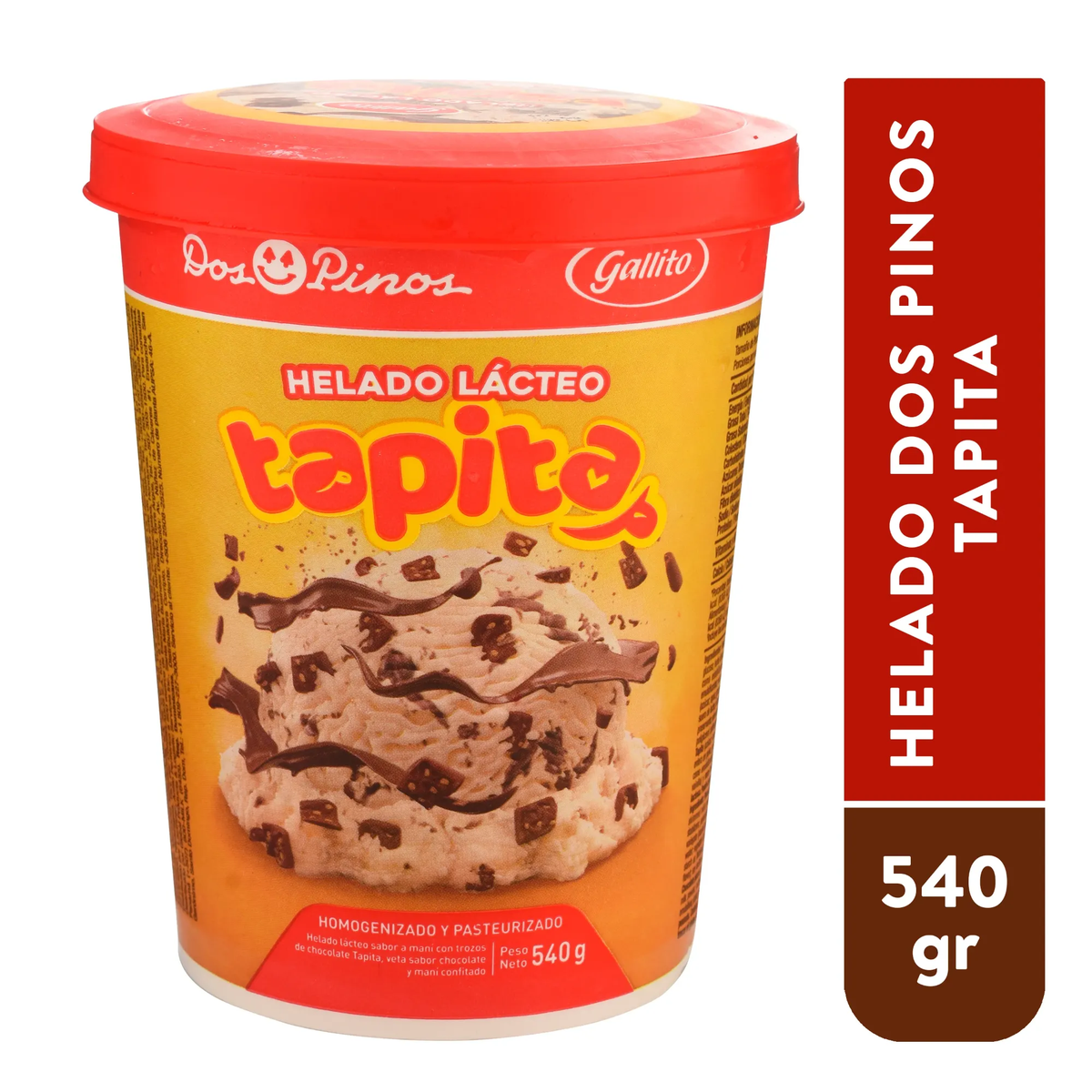 Helado Dos Pinos Tapita - 540gr