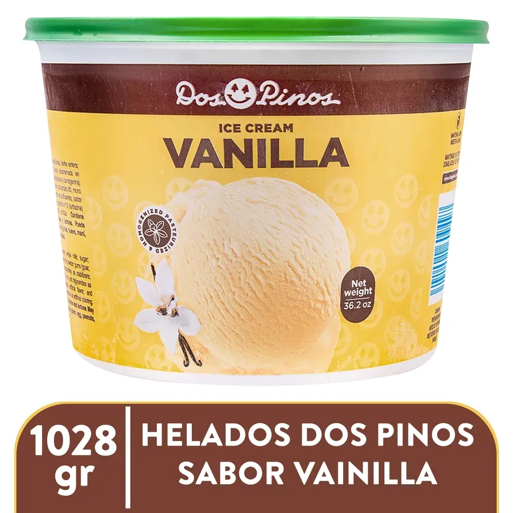 Helado Dos Pinos Sabor Vainilla - 1028g