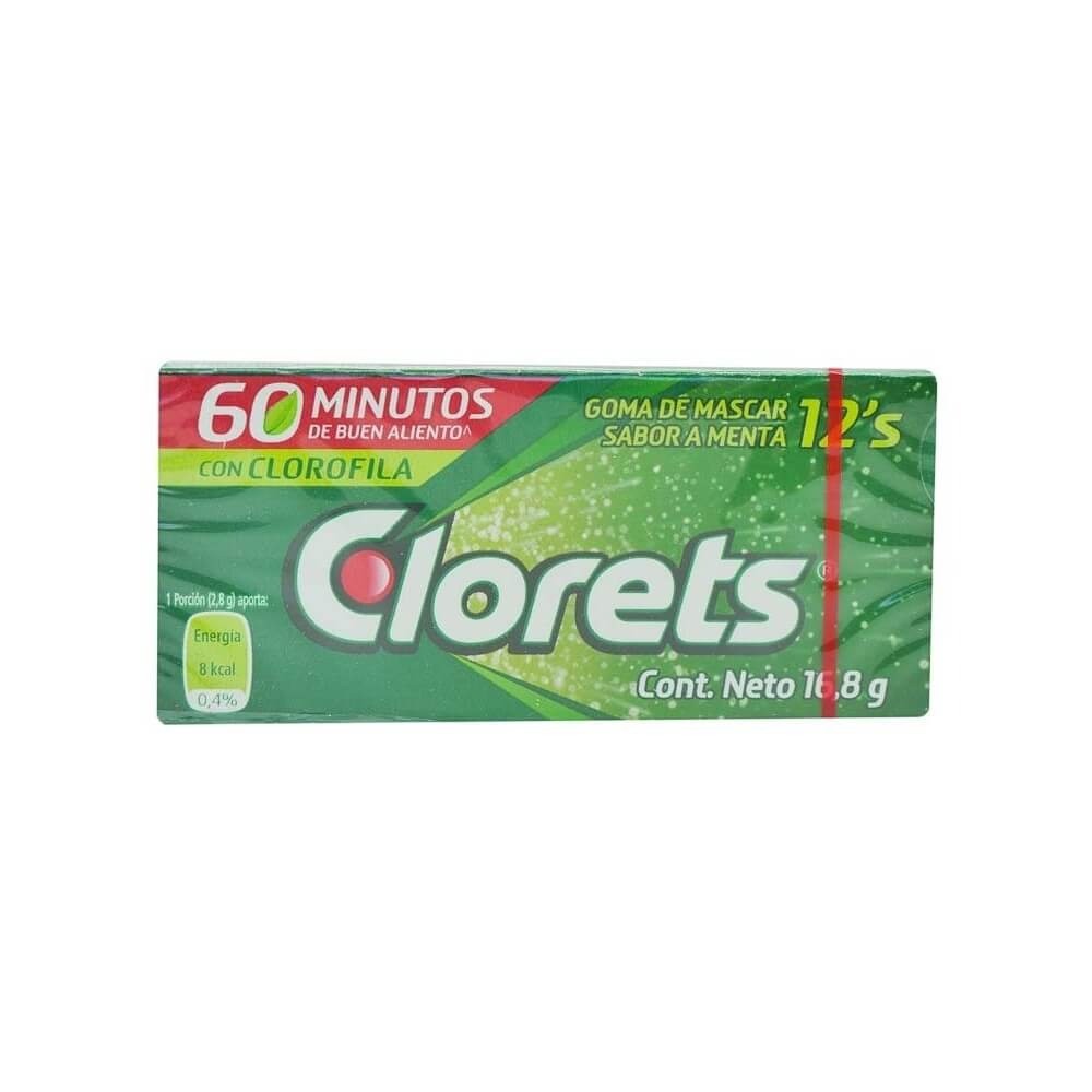 Chicles Clorets Sabor A Menta16.8g