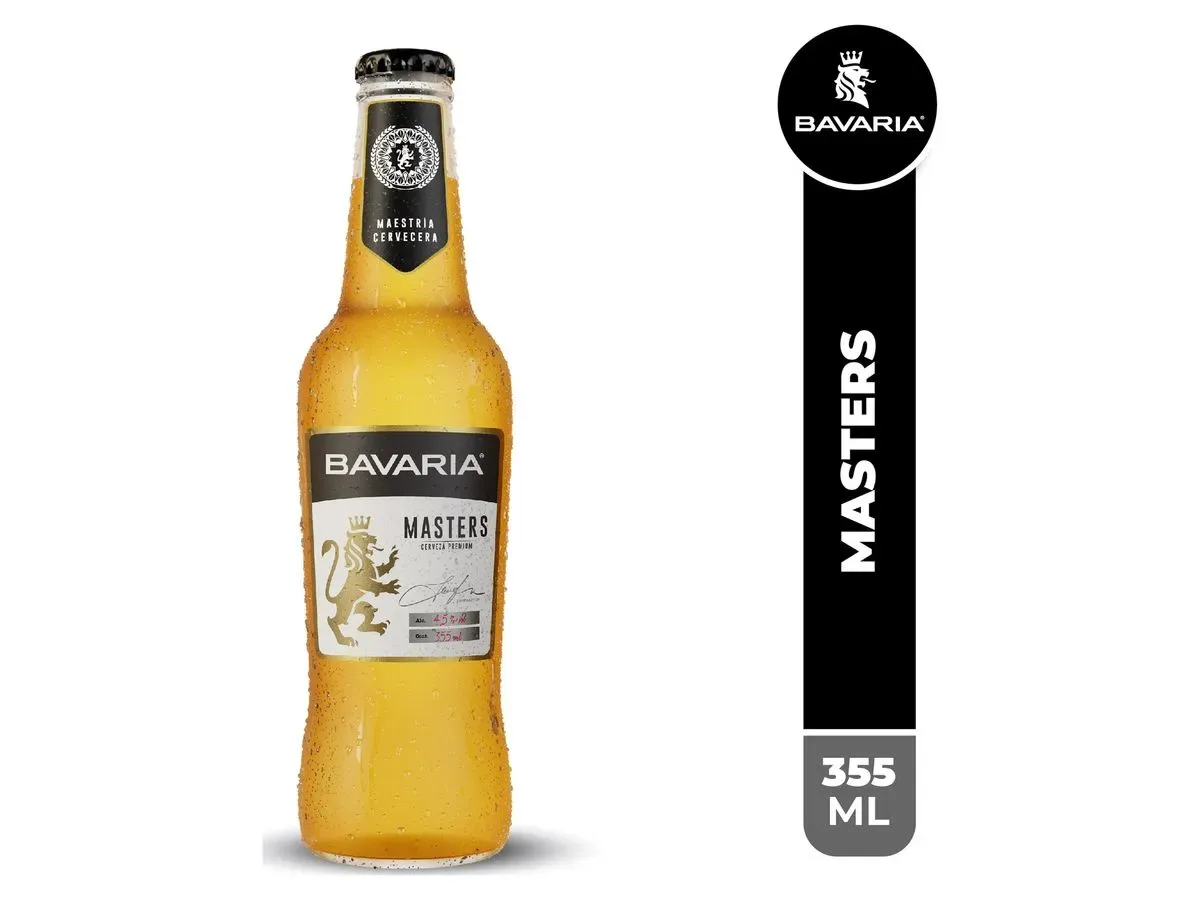 Cerveza Premium Bavaria Master Edition Carrier botella vidrio 355ml