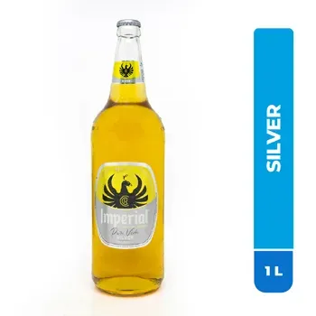 Cerveza Nacional Silver Costa Rica Imperial Botella 1000 Ml
