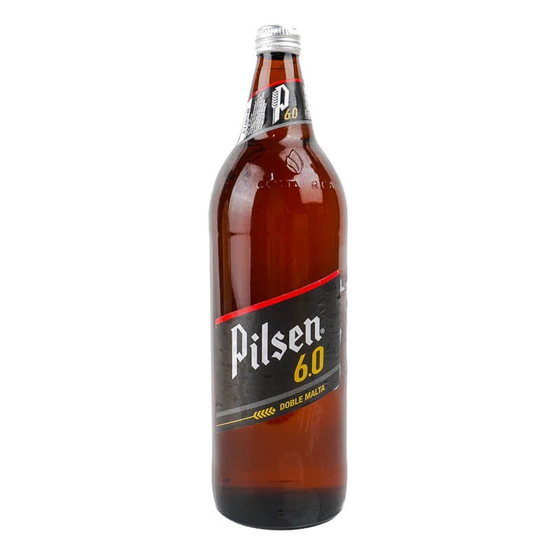 Cerveza Nacional  Pilsen 6.0 Costa Rica Botella 1000 Ml