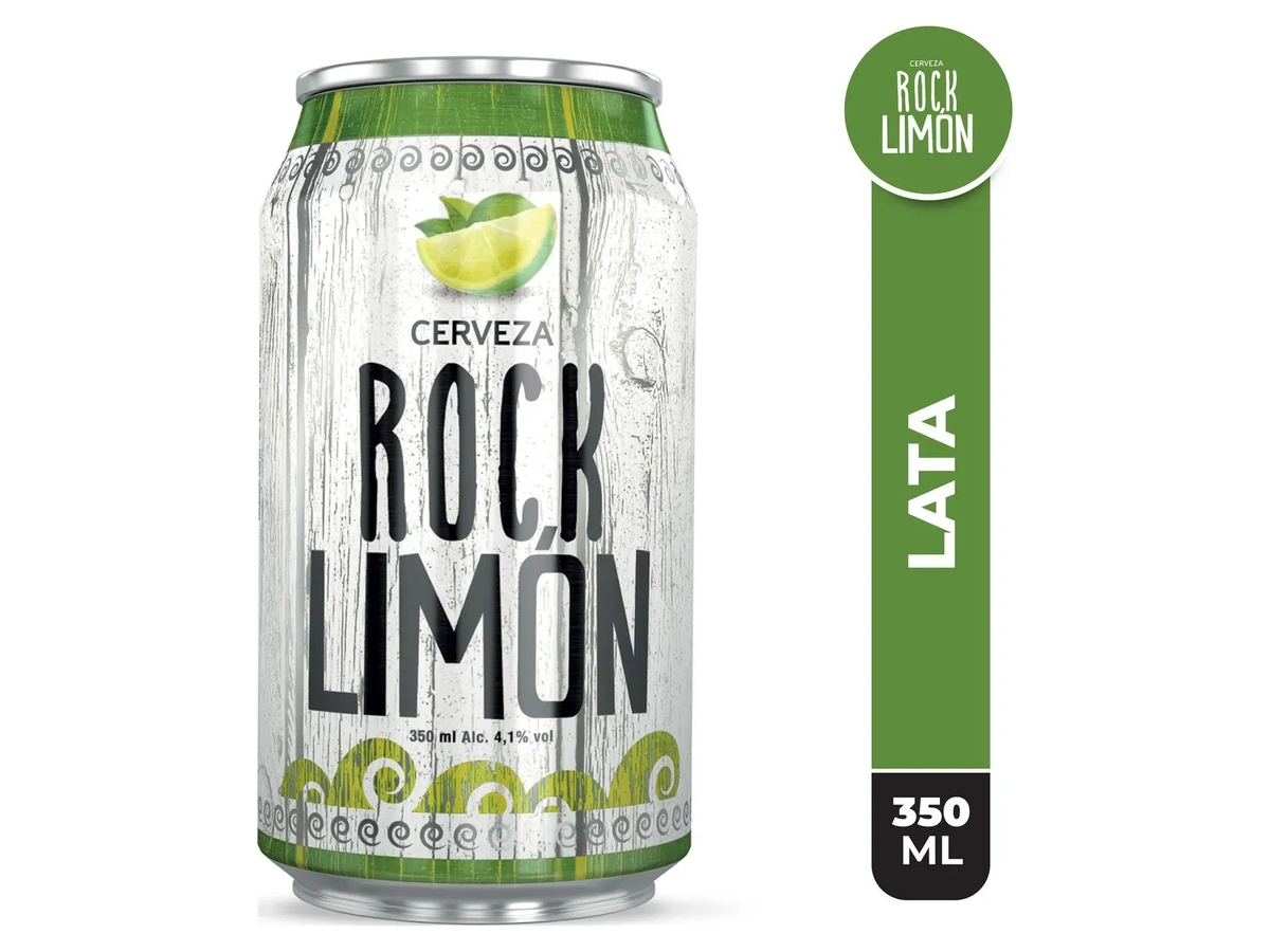 Cerveza Rock Limón lata 350ml