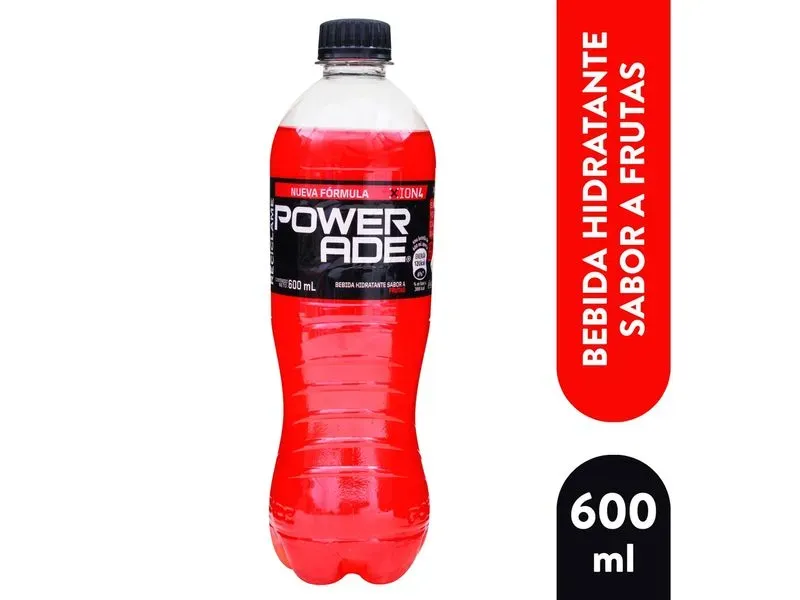 Bebida Powerade, ponche de frutas -600ml