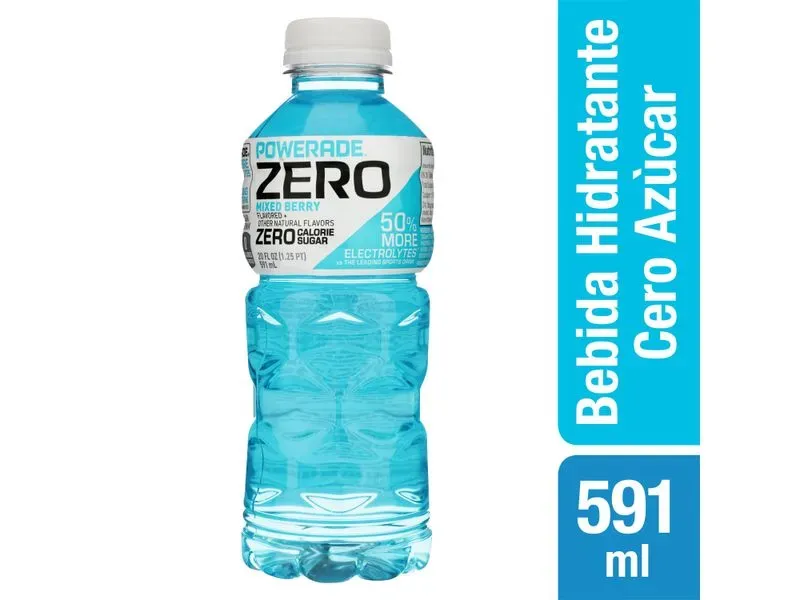 Bebida Powerade, zero avalancha alpina -591ml