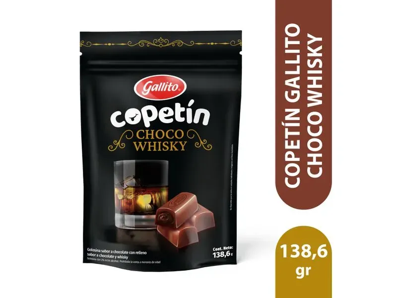 Copetín Gallito, Choco Whisky -138,6g