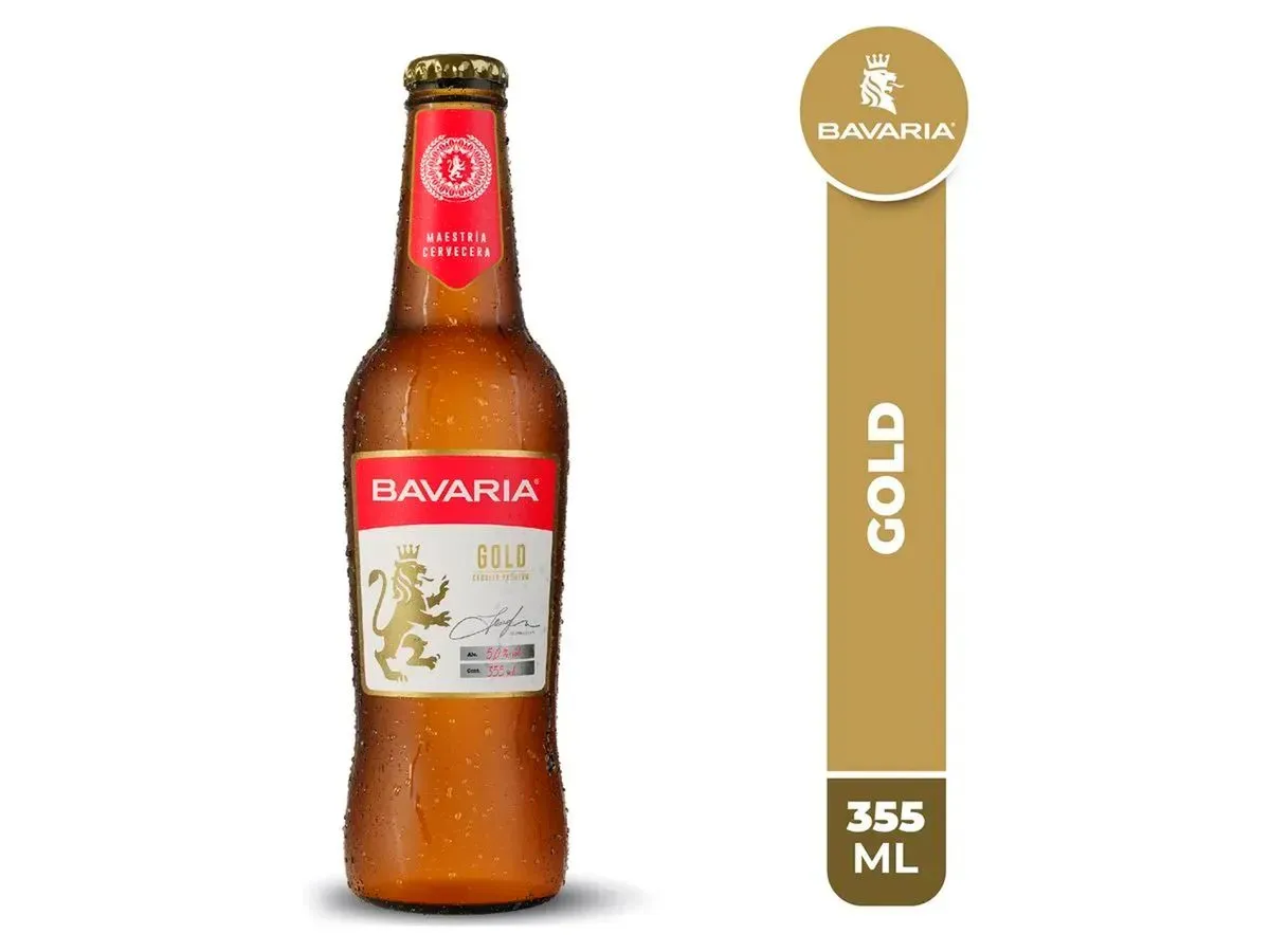Cerveza Botella Bavaria Gold - 355ml