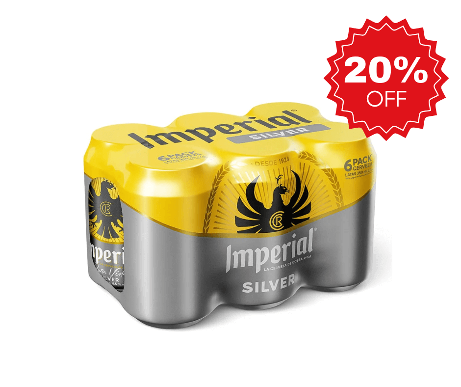 Cerveza Silver Lata 6 Pack - 350ml