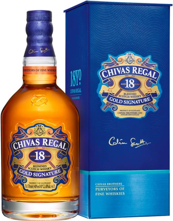 WHISKY CHIVAS 18 AÑOS 750ML