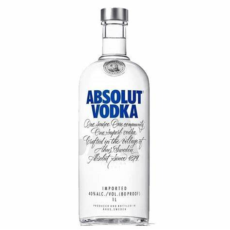 ABSOLUT VODKA  1 Litro