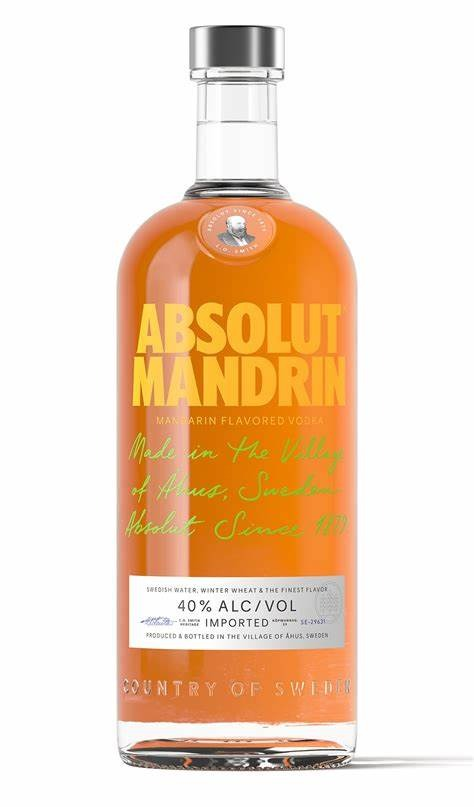 ABSOLUT MANDRIN FLAVORED VODKA 1 LITRO
