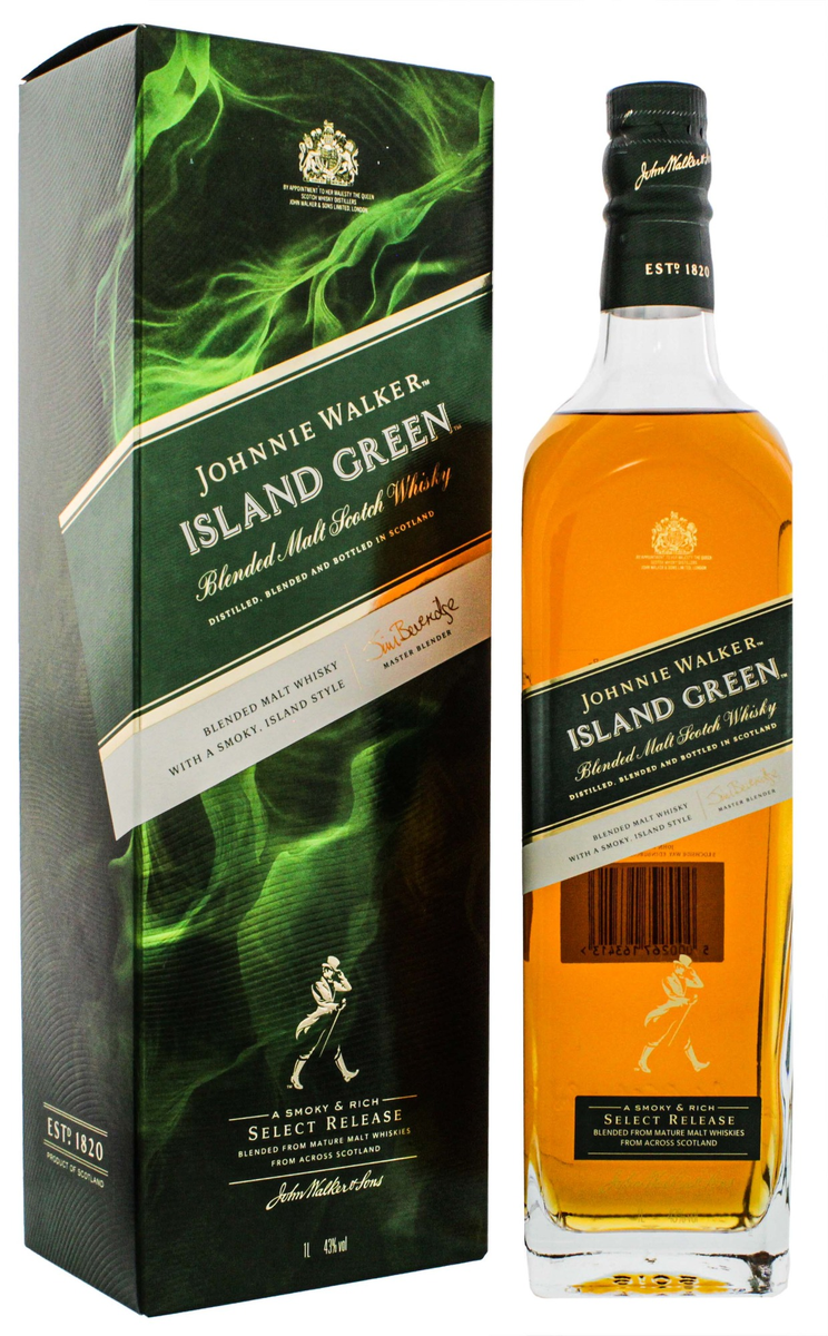 JOHNNIE WALKER ISLAND GREEN 750 ml