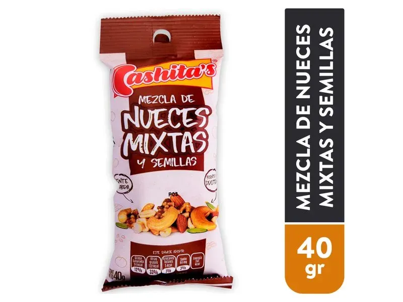 Cashitas Nueces Mixta Con Semillas - 40g