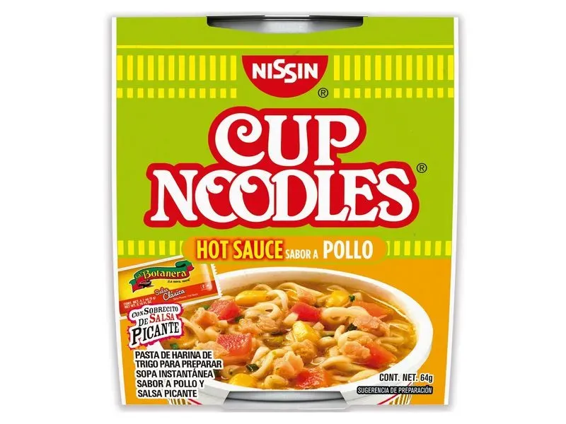 Sopa Instantánea Nissin Cup Noodles Sabor Pollo Vaso - 64gr