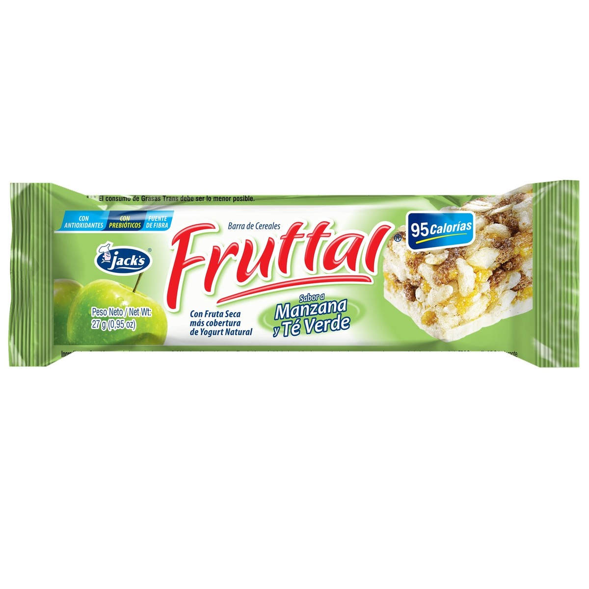 BARRA FRUTTAL DE MANZANA Y TE VERDE