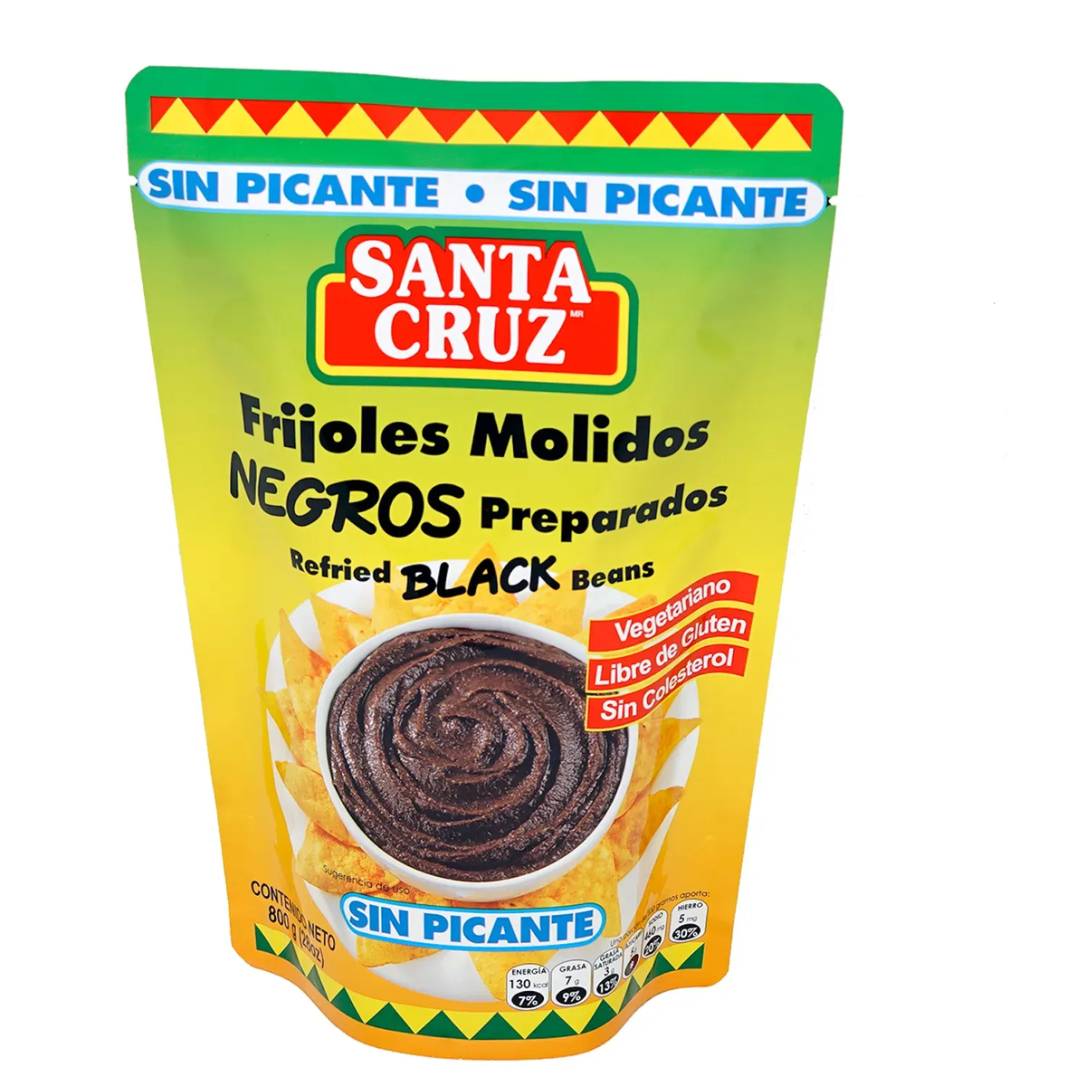 SANTA CRUZ FRIJOLES NEGROS SIN PICANTE 227 G
