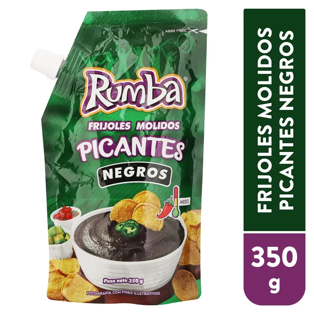 RUMBA FRIJOLES NEGROS PICANTES 350G