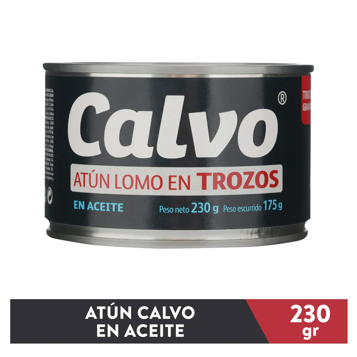 ATUN CALVO LOMO EN TROCITOS 230G