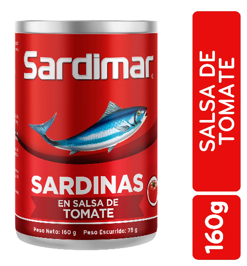 Sardina Salsa Tomate Sardimar Lata 160 G