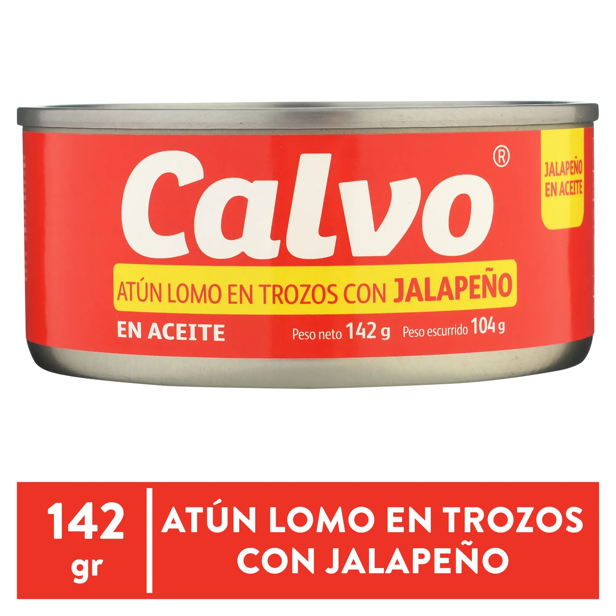 CALVO ATUN LOMO EN TROZOS CON JALAPEÑO 142G