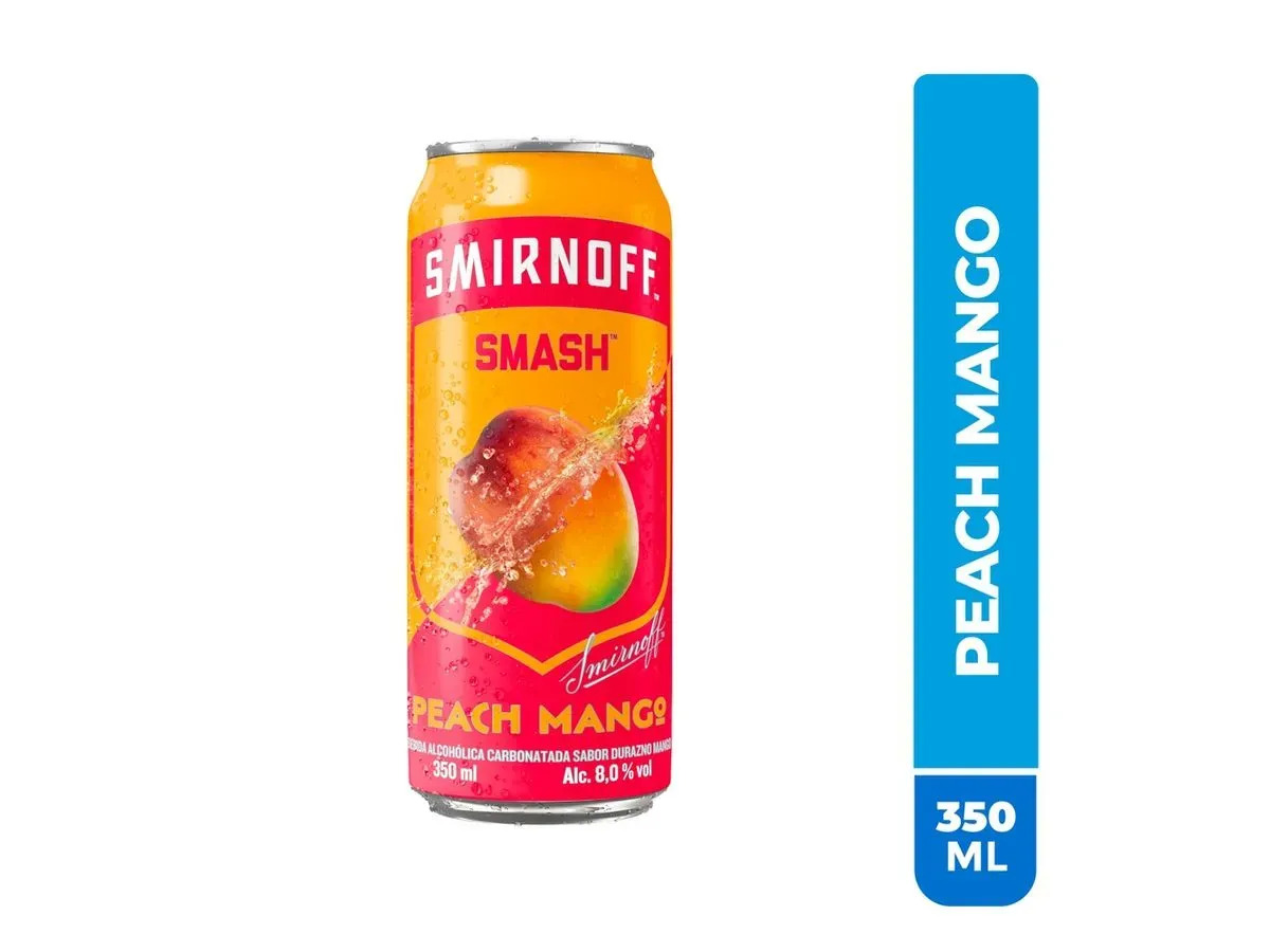 Smirnoff Smash Durazno y Mango Lata - 350 ml
