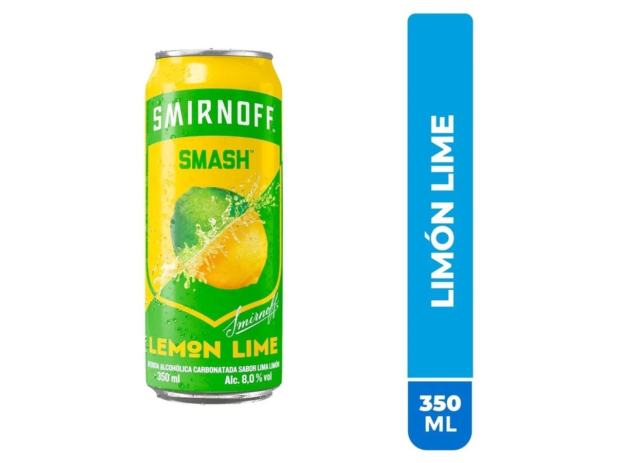 Smirnoff Smash Lima Limón Lata - 350 ml