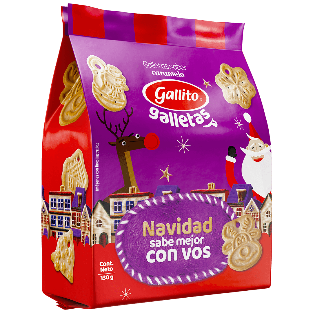 Galletas Navidenas Caramelo Gallito 130g