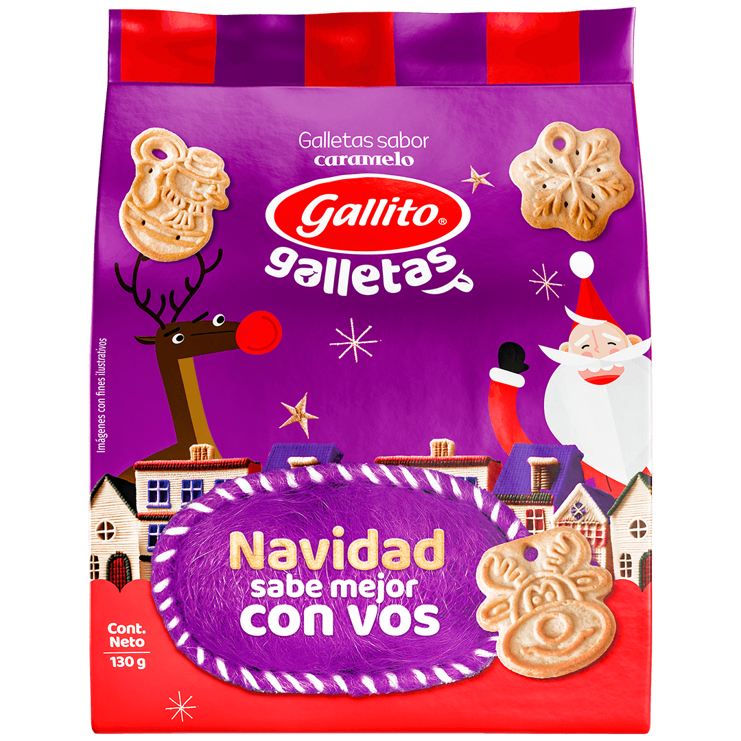 Galletas Navidenas Caramelo Gallito 130g
