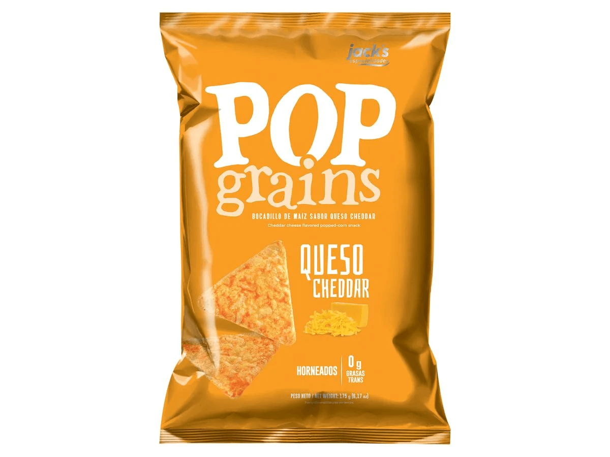 POP GRAINS QUESO CHEDDAR 175G