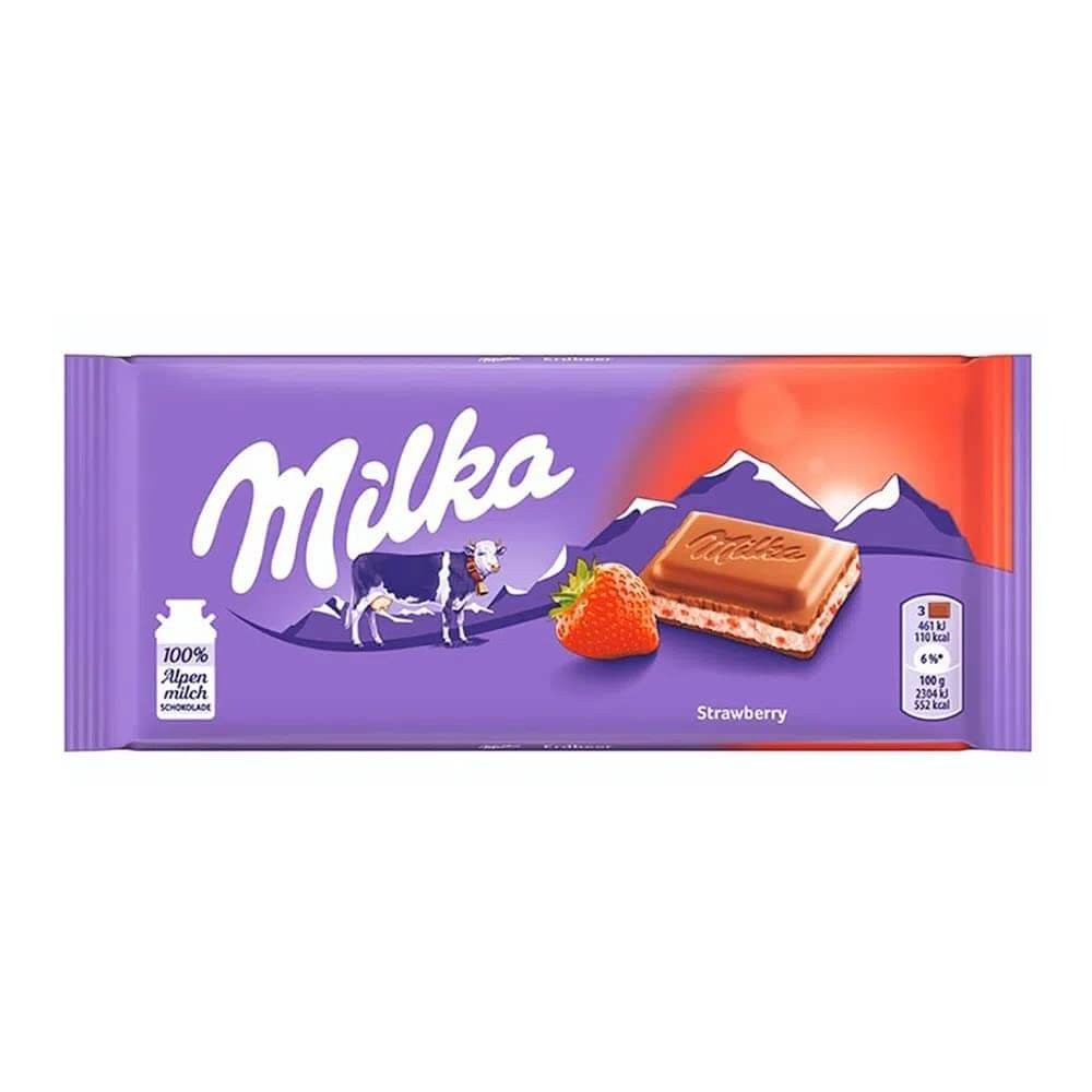 MILKA STRAWBERRY 100GR.