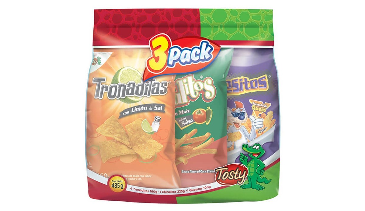 3Pack Tosty, Tronaditas, Chirulito, quesito