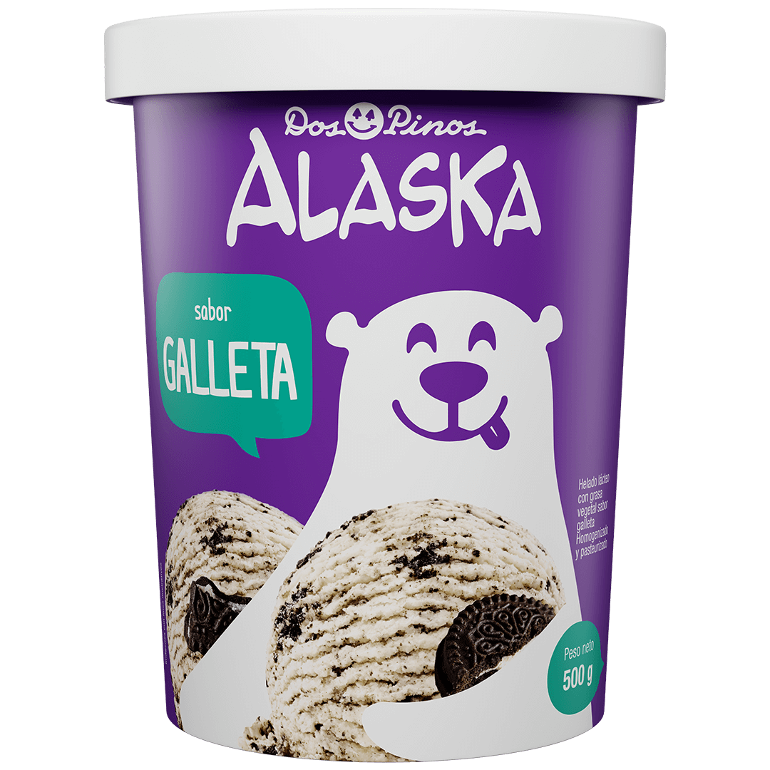 Helado Alaska Galleta (1/4Gal) 502g
