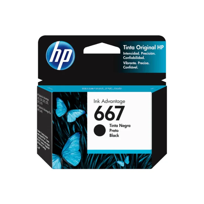 HP 667 Black Ink Advantage Original Ink Cartridge