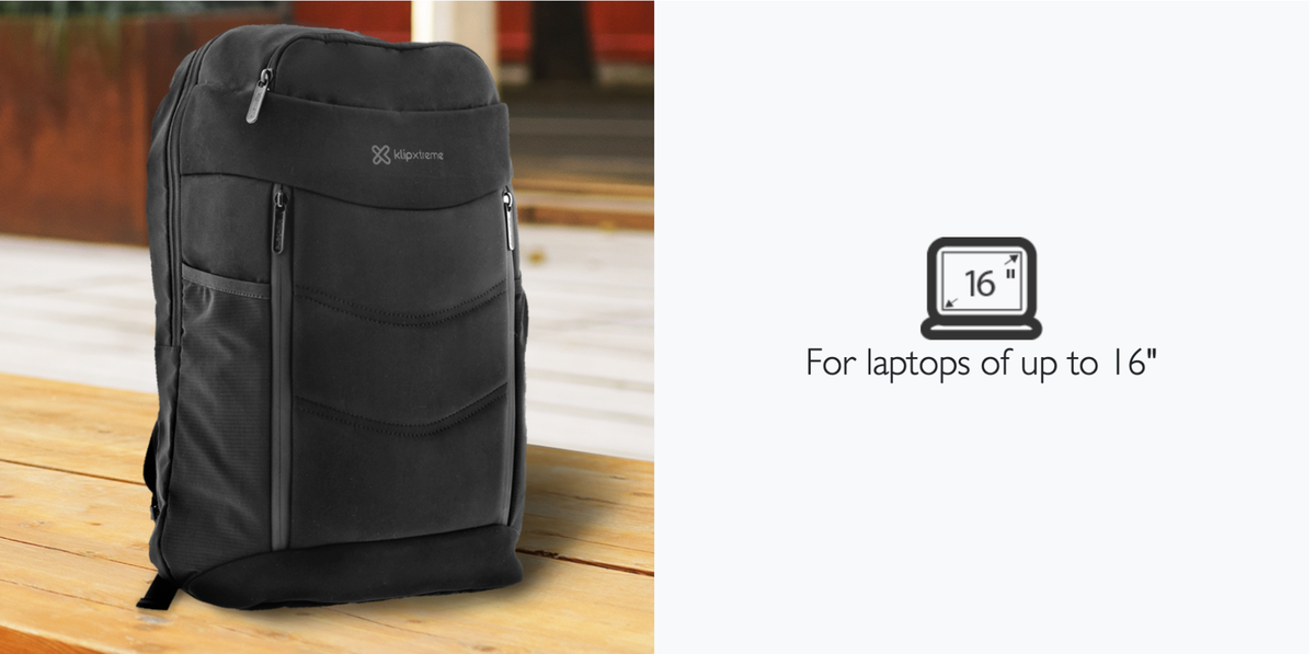 Klip Xtreme - Notebook carrying backpack - 16" - BLACK