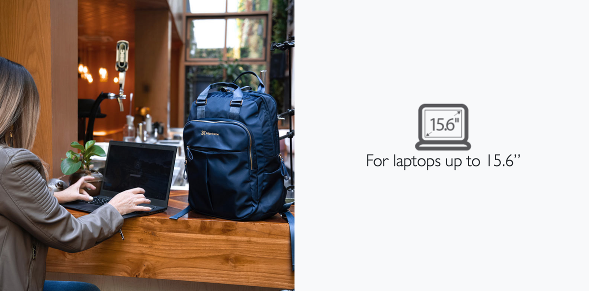 Klip Xtreme - Notebook carrying backpack - 15.6" - BROWN