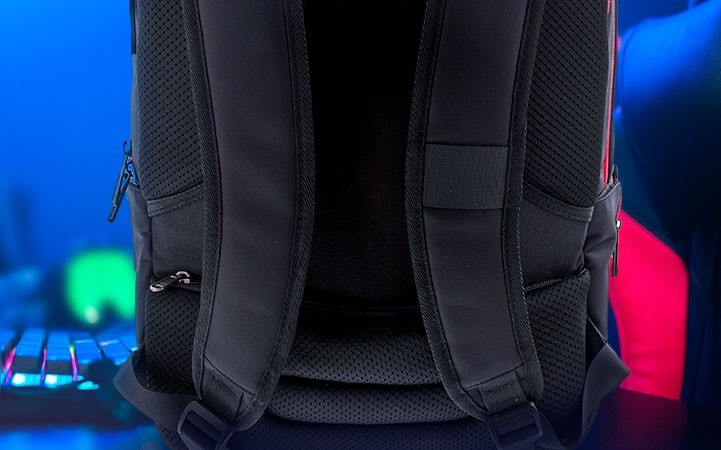 Xtech Insurgent XTB-507 Gaming laptop backpack 16.5” Up to 16.5" - Durable Nylon - Gaming (BLACK & RED)