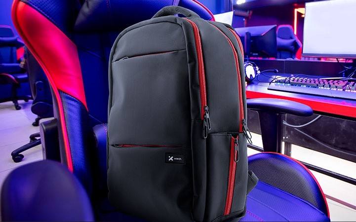 Xtech Insurgent XTB-507 Gaming laptop backpack 16.5” Up to 16.5" - Durable Nylon - Gaming (BLACK & RED)