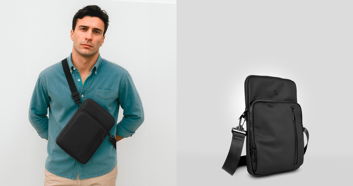 Klip Xtreme KTS-500 - Shoulder bag - Black (12 in Tablet Sleeve)