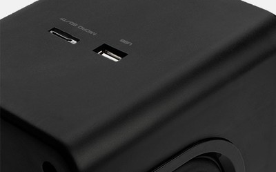 Xtech XTS375 Speakers - Black & white - Auxiliary input, USB and SD audio playback