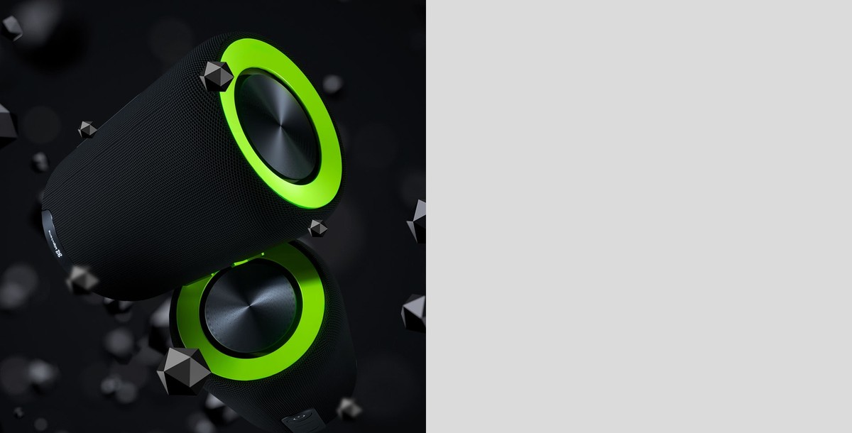 Klip Xtreme Port. TWS Audio KBS-800 - Speaker - black with green accents Klip Xtreme 20W IPX7