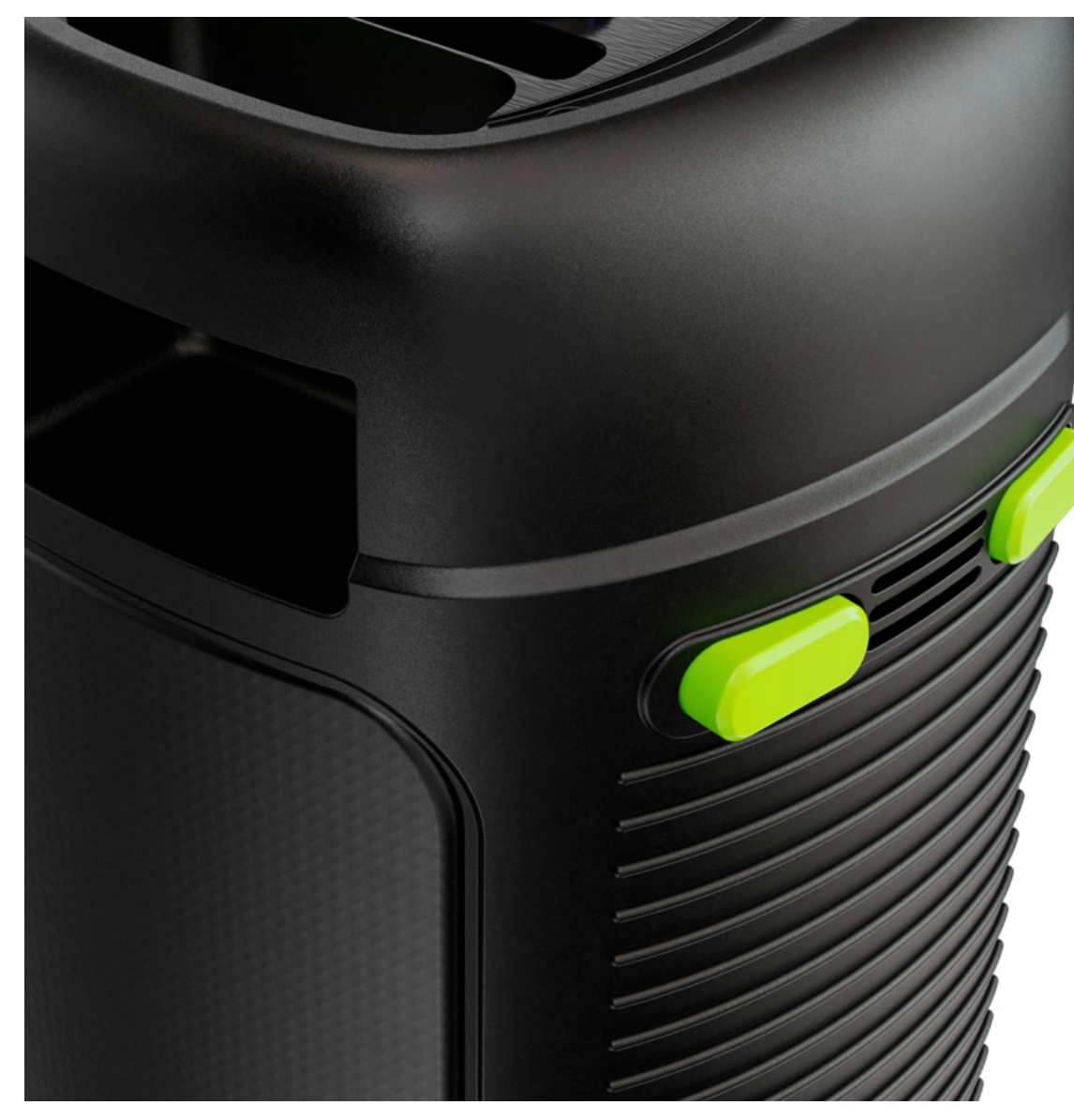 Klip Xtreme KLS-100 - Speaker system - Black Klip Xtreme portable 2x4"