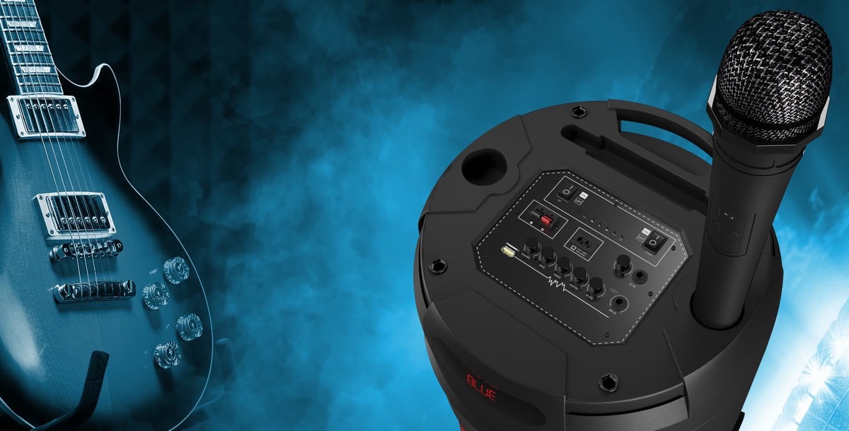 Klip Xtreme KLS-890 - Speaker system - Black Klip Xtreme 2x12"Battery Wls Mic