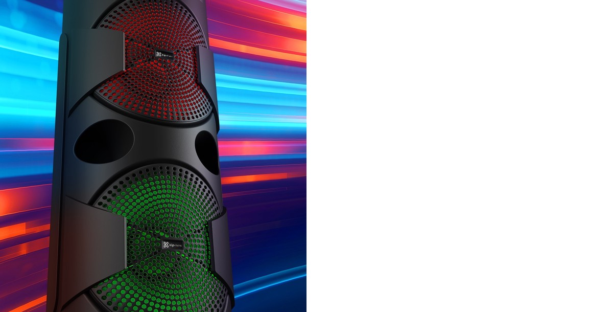 Klip Xtreme KLS-890 - Speaker system - Black Klip Xtreme 2x12"Battery Wls Mic
