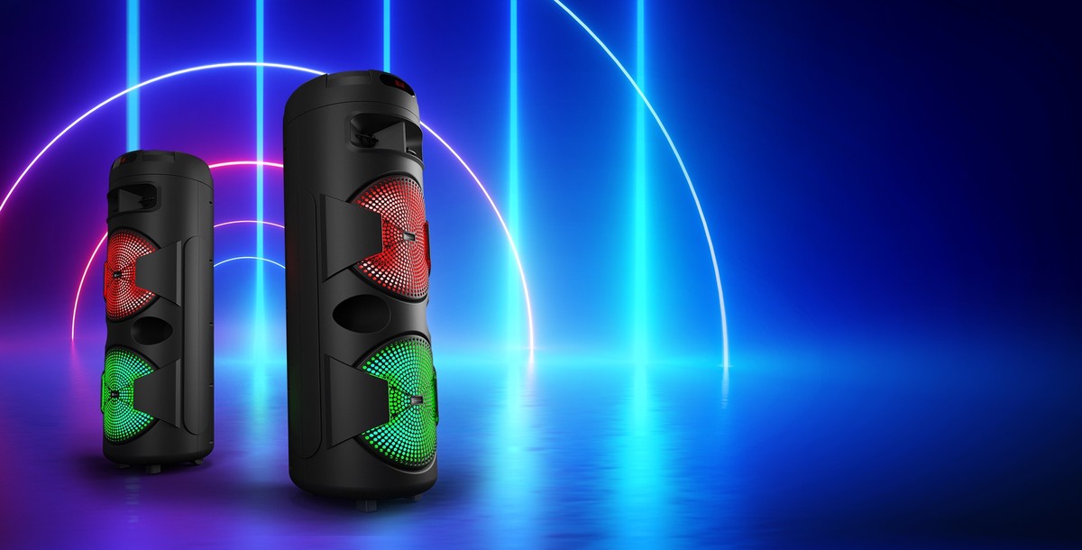 Klip Xtreme KLS-890 - Speaker system - Black Klip Xtreme 2x12"Battery Wls Mic