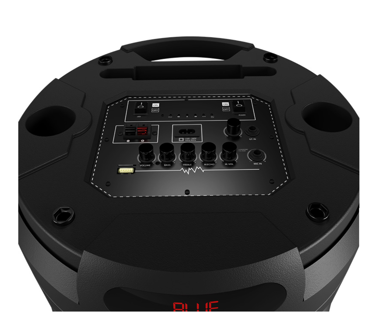 Klip Xtreme KLS-890 - Speaker system - Black Klip Xtreme 2x12"Battery Wls Mic