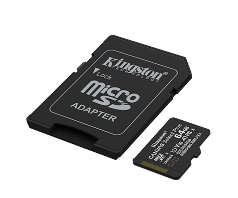 Kingston - Flash memory card - microSDHC Kingston 64GB microSDXC Canvas Select P