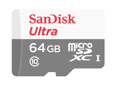SanDisk Ultra - Flash memory card (microSDHC to SD adapter included) - 64 GB SanDisk Class 10 microSDXC UHS-I