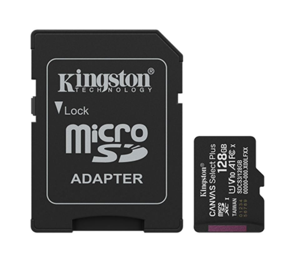 Kingston - Flash memory card - microSDHC Kingston 128GB microSDXC Canvas Select