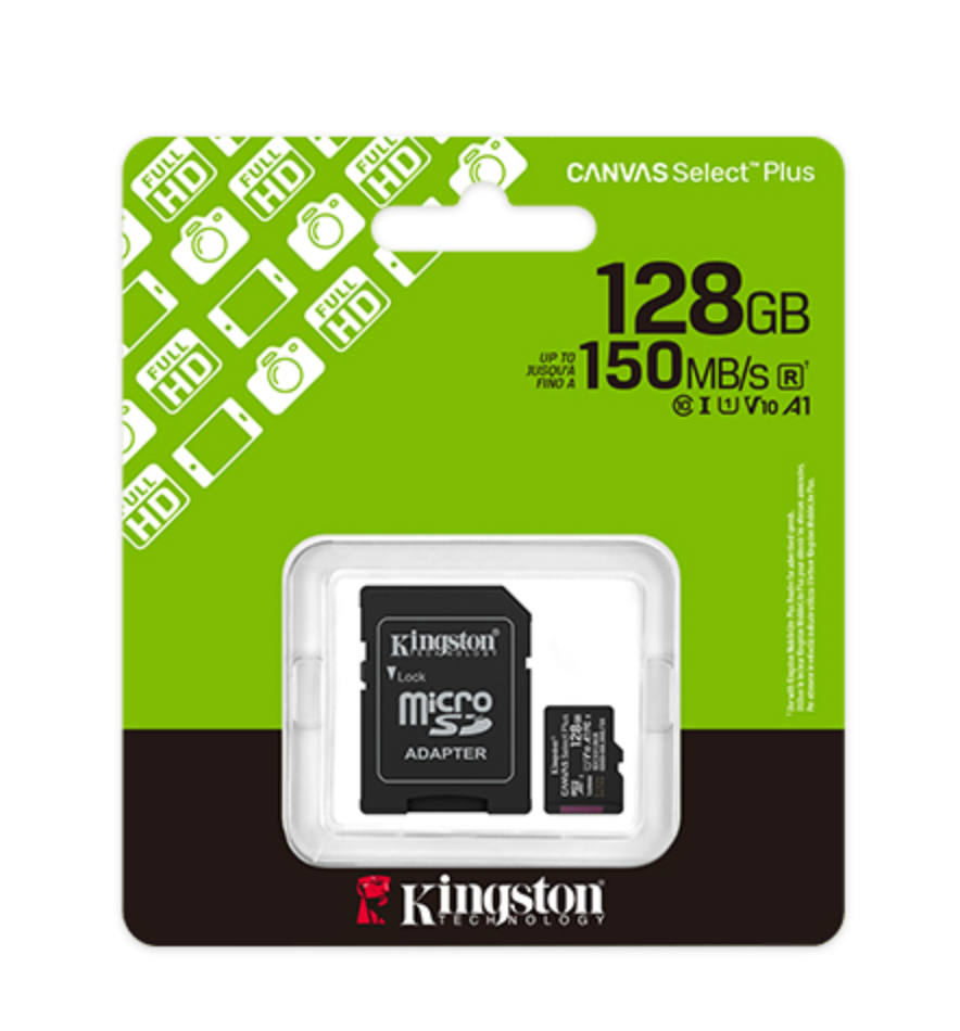 Kingston - Flash memory card - microSDHC Kingston 128GB microSDXC Canvas Select