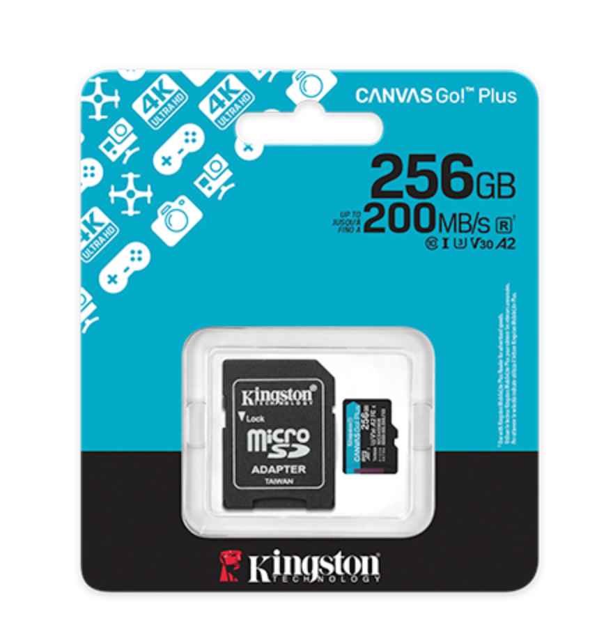 Kingston - Flash memory card - microSDXC Kingston 256GB microSDXC Canvas Go Plus